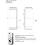 Mobile Coprilavatrice E Asciugatrice 181x70x60,5