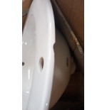 Lavabo Soprapiano Da Incasso In Ceramica Cm 63,5 X 53,5