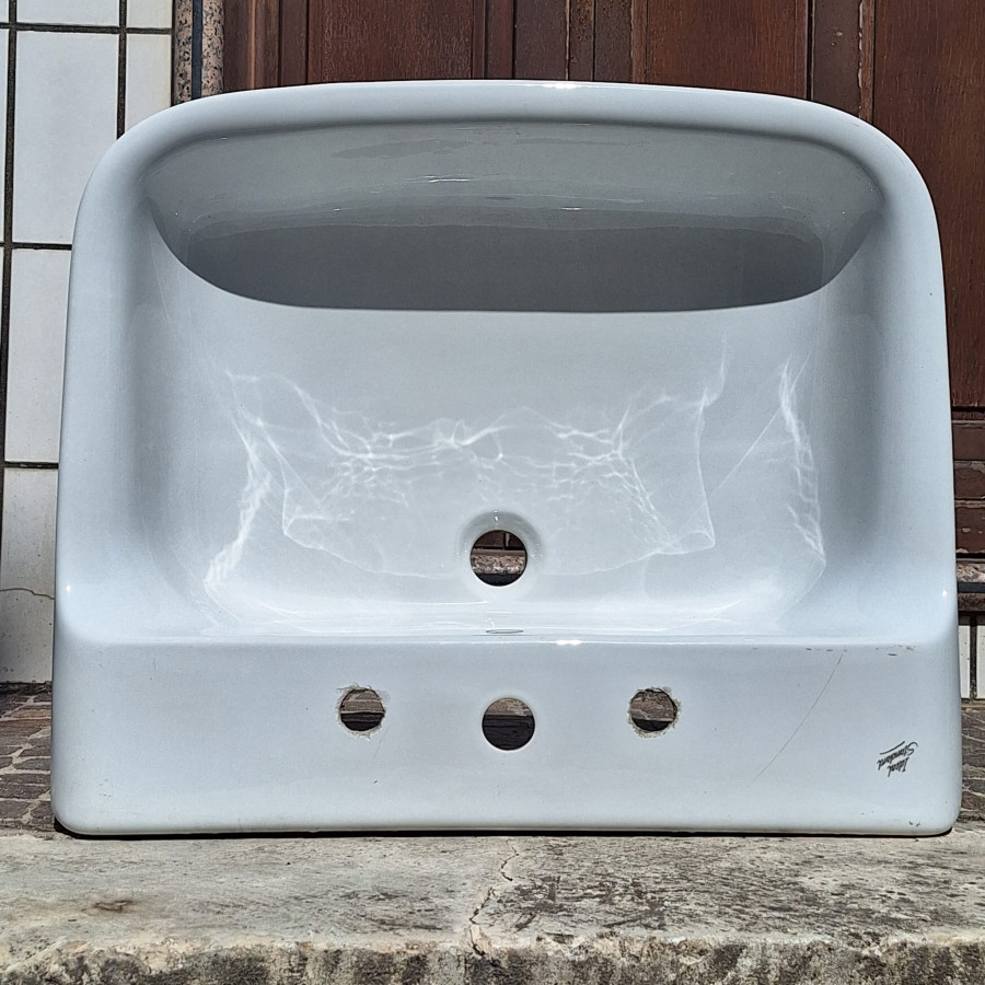 Lavabo Semincasso Conca Ideal Standard Bianco 64x54 cm 3 fori