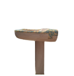 Lavabo Conca con colonna In Porcellana Cm 69 X 57 Visone
