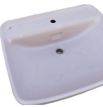 Lavabo Soprapiano Da Incasso In Ceramica Cm 63,5 X 53,5 Con difetto
