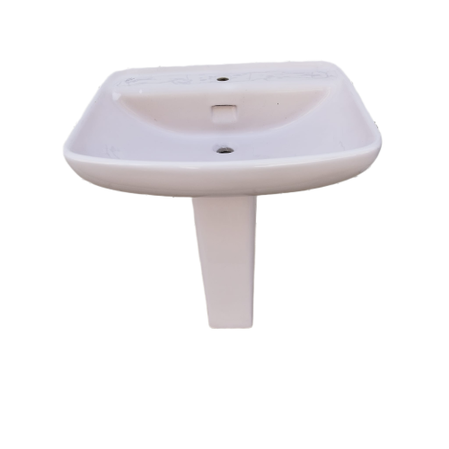 Lavabo Soprapiano Da Incasso In Ceramica Cm 63,5 X 53,5 Con difetto