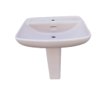 Lavabo Soprapiano Da Incasso In Ceramica Cm 63,5 X 53,5 Con difetto