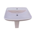 Lavabo Soprapiano Da Incasso In Ceramica Cm 63,5 X 53,5 Con difetto