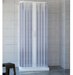 Box Doccia 3 Lati 80 x 80 x 80 Soffietto Acrilico Riducibile