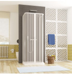 Box Doccia 3 Lati 80 x 80 x 80 Soffietto Acrilico Riducibile