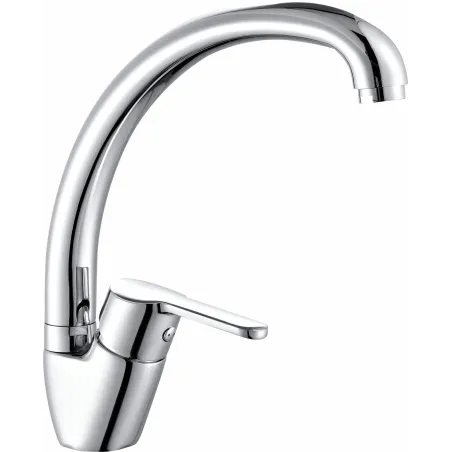 Mobile Cucina Bianco 120 cm con Lavello Inox 2 Vasche e Miscelatore