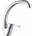 Rubinetto Miscelatore Cucina Lavello Cromo Canna Jota