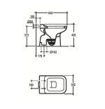 Vaso scarico a pavimento + bidet 3 fori Conca Ideal Standard