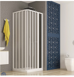 Box Doccia Angolare 70x100 Soffietto Apertura Laterale