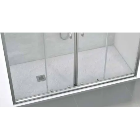 Box doccia nicchia 180 cm in cristallo scorrevole a 4 ante