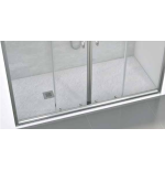 Box doccia nicchia 180 cm in cristallo scorrevole a 4 ante