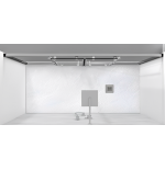 Box doccia nicchia 180 cm in cristallo scorrevole a 4 ante