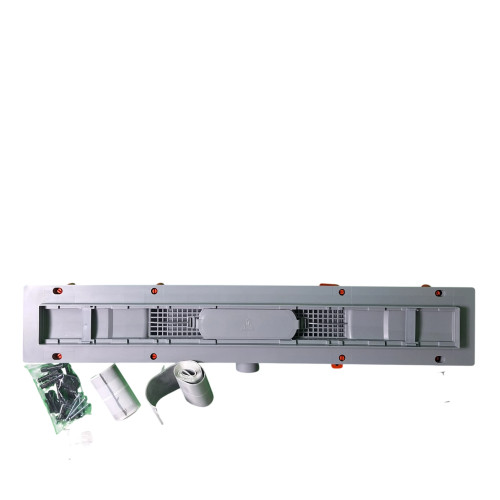 Piletta canalina a pavimento 855cm rivestimo cromo