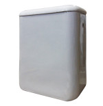 Sanitari bagno cassetta monoblocco Opi Incea, bianco in porcellana