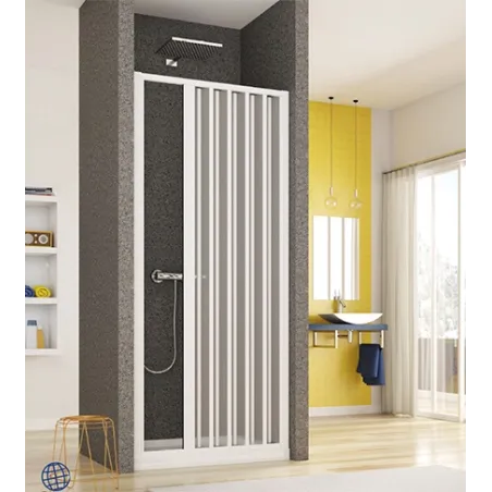 Porta nicchia per doccia cm 70 soffietto apertura laterale