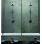 Piatto doccia 70x100 rettangolare in ceramica bianca Uniko Azzurra