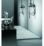 Piatto doccia 70x100 rettangolare in ceramica bianca Uniko Azzurra