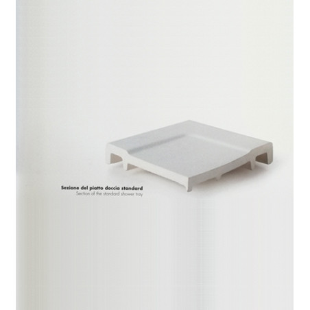 Piatto doccia 70x100 rettangolare in ceramica bianca Uniko Azzurra
