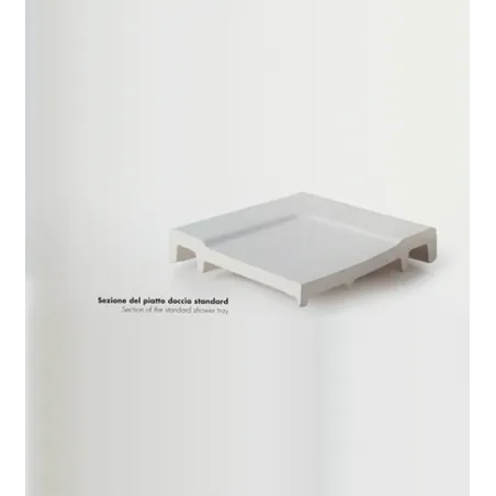 Piatto doccia 70x100 rettangolare in ceramica bianca Uniko Azzurra