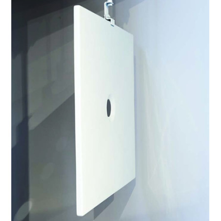 Piatto doccia 70x100 rettangolare in ceramica bianca Uniko Azzurra con piletta cromo