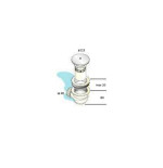 Piatto doccia 70x100 rettangolare in ceramica bianca Uniko Azzurra con piletta cromo