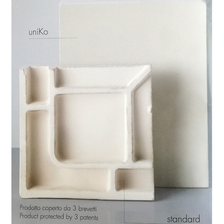 Piatto doccia 70x120 rettangolare in ceramica bianca Uniko Azzurra