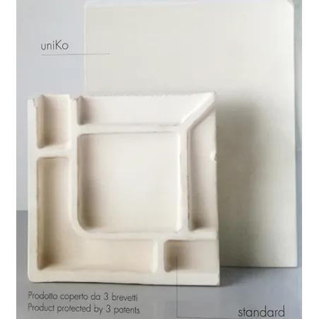 Piatto doccia 70x120 rettangolare in ceramica bianca Uniko Azzurra