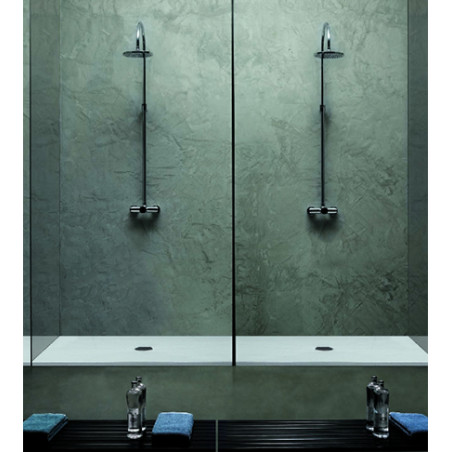 Piatto doccia 70x120 rettangolare in ceramica bianca Uniko Azzurra