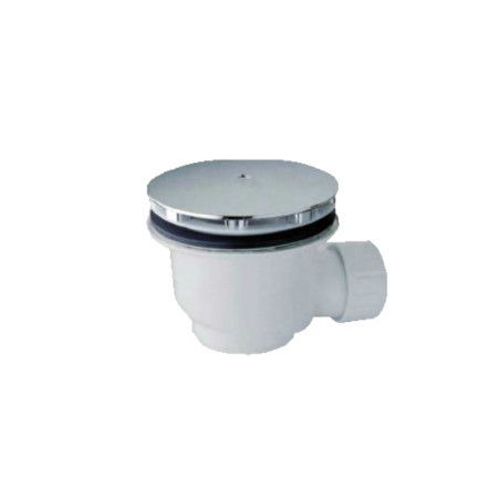 Piatto doccia 70x120 rettangolare in ceramica bianca Uniko Azzurra con piletta cromo