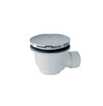 Piatto doccia 70x120 rettangolare in ceramica bianca Uniko Azzurra con piletta cromo