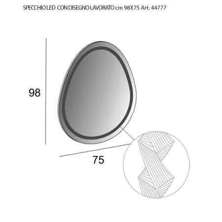 Specchi a Led - Specchiera bagno Led - specchi ingranditore bagno - Specchi a led retroilluminati