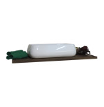 Lavabo lavandino bagno rettangolare da appoggio in ceramica bianca cm.62x42x16