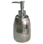 Dispenser dosasapone dosatore erogatore sapone liquido, accessori bagno argento