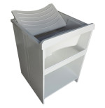 Mobile lavatoio con vasca lavapanni in resina 60 x 60 2 ante