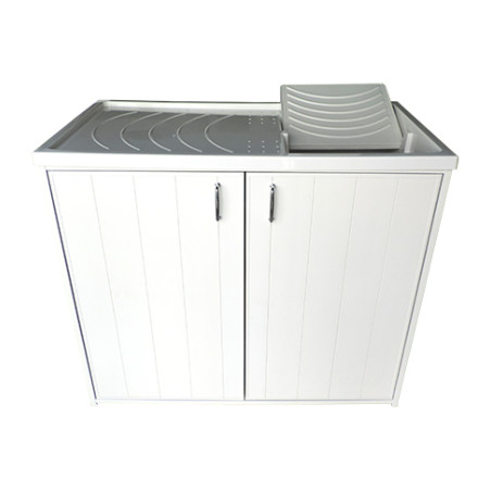 Mobile coprilavatrice con lavatoio reversibile 2 ante 109X60