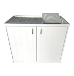 Mobile coprilavatrice con lavatoio reversibile 2 ante 109X60