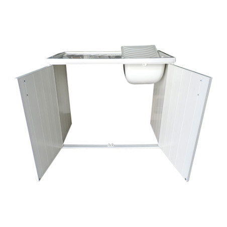 Mobile coprilavatrice con lavatoio reversibile 2 ante 109X60