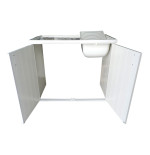 Mobile coprilavatrice con lavatoio reversibile 2 ante 109X60