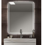 Specchiera specchio bagno filo lucido, retroilluminato a led, misura cm.90x74