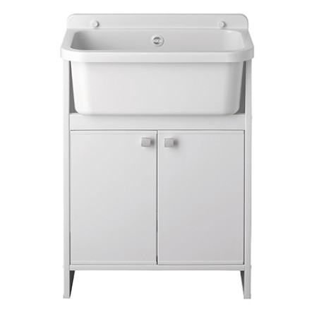 Mobile lavatoio salvaspazio 55 x 34 x 80 c/vasca per esterno