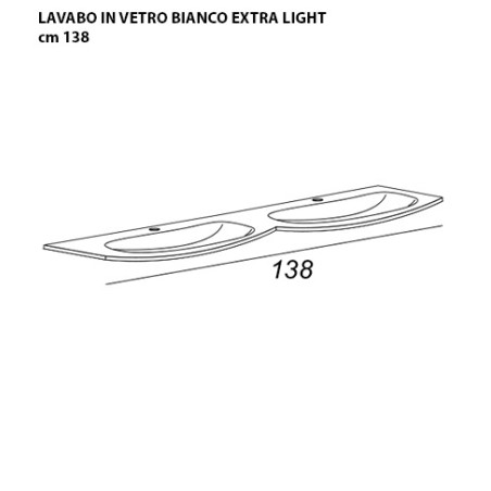 Mobile bagno antracite cm 138 con specchio e doppia colonna