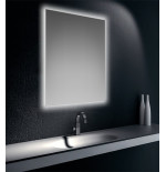 Specchiera specchio filo lucido, retroilluminata LED IP44, cm.70x100