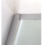 Box doccia angolare in cristallo stampato c, misura cm.68/70 x 98/100, cromato