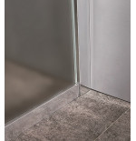 Box doccia angolare in cristallo stampato c, misura cm.68/70 x 98/100, cromato