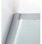 Box doccia ad angolo in cristallo trasparente, misura cm.68/70 x 98/100, cromato