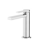 Rubinetto miscelatore bagno lavabo con piletta di scarico,cromo,Gattoni art.8042