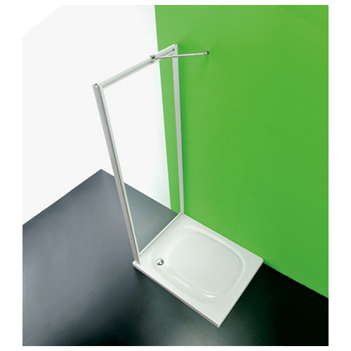 Anta fissa per box doccia, CC cm.82-85, regolabile in pvc
