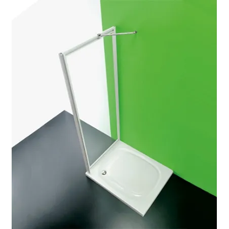 Anta fissa per box doccia, CC cm.82-85, regolabile in pvc
