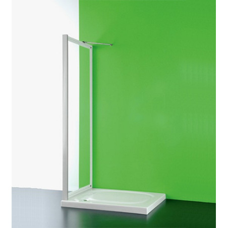 Anta fissa per box doccia, CC cm.82-85, regolabile in pvc